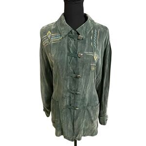 Vintage Saint Germain Paris Geometric Tribal/Southwestern Design Jacket size Sma